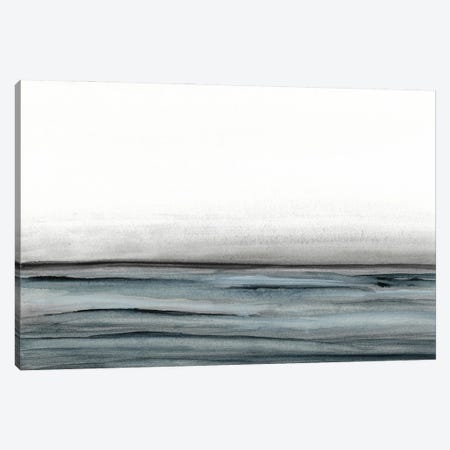 Blue Minimalist Seascape Canvas Print #CCV42} by Jae Landow Canvas Art Print