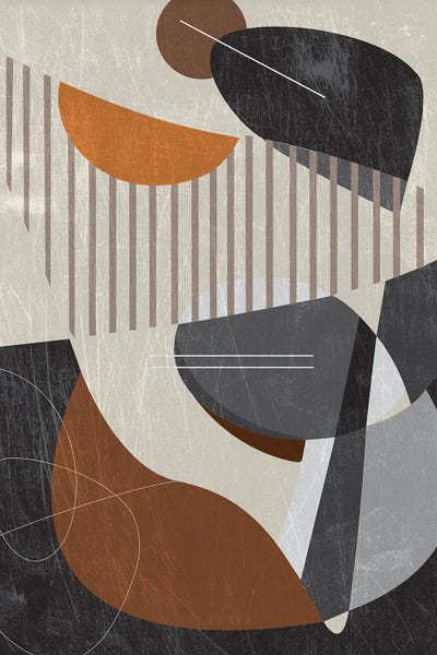 Scandinavian Office: Terracotta Geometric by Jae Landow