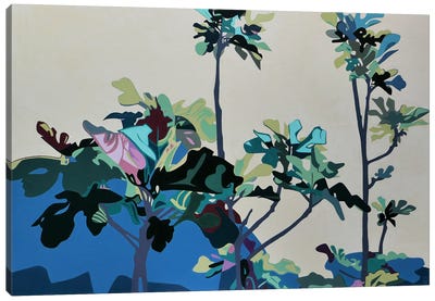 Blue Fig Tree Canvas Art Print - Christophe Carlier