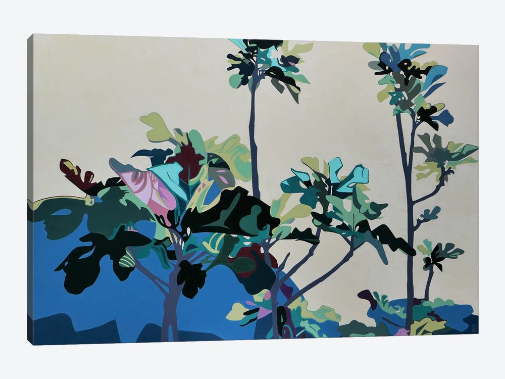 Blue Fig Tree by Christophe Carlier 1-piece Canvas Art