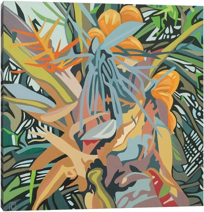 Palm Tree Study II Canvas Art Print - Christophe Carlier