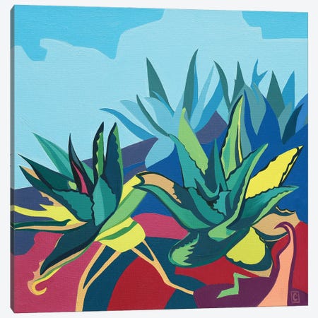 Crazy Aloe Canvas Print #CCZ53} by Christophe Carlier Canvas Art
