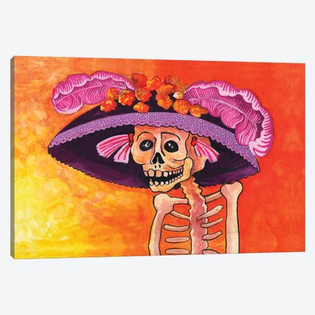 Mexican Catrina Canvas Print #CCZ55} by Christophe Carlier Art Print