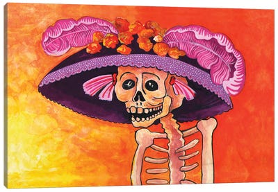 Mexican Catrina Canvas Art Print - Christophe Carlier