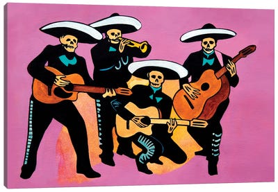 Mexican Mariachis Canvas Art Print - Mexican Culture