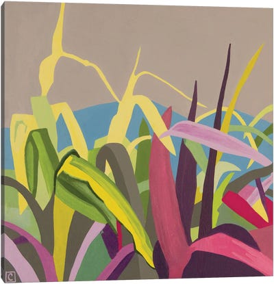 La Milpa Creciendo (The Corn's Growing) Canvas Art Print