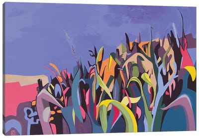 The Corn Field Canvas Art Print - Christophe Carlier