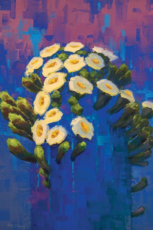 Saguaro In Blue