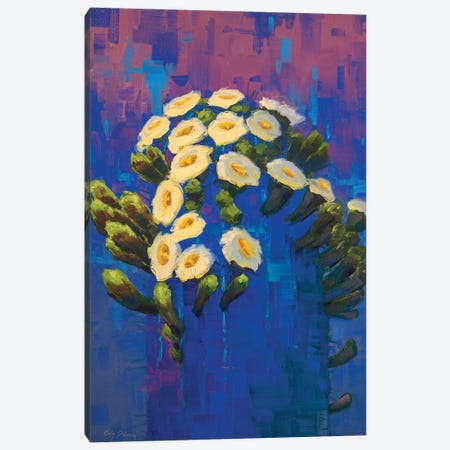 Saguaro In Blue Canvas Print #CDG27} by Cody DeLong Canvas Art
