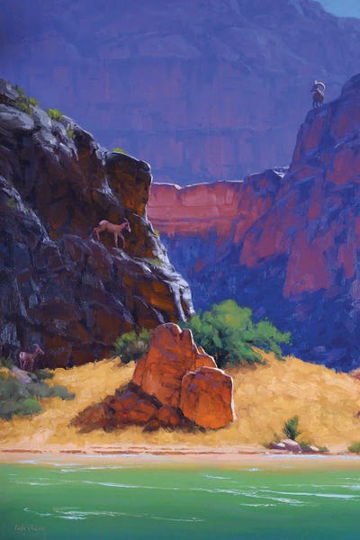 Plein Air Paintings: Between A Rock And A Hard Place by Cody DeLong