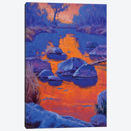 Study In Orange And Blue Canvas Print #CDG34} by Cody DeLong Art Print