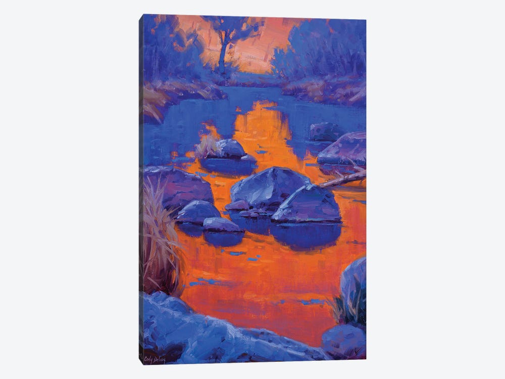 Study In Orange And Blue by Cody DeLong 1-piece Art Print