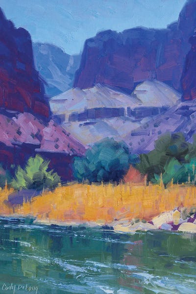 Plein Air Paintings: Cool Light In The Canyon by Cody DeLong