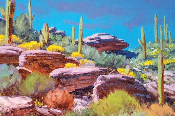 Plein Air Paintings: Desert Bloom by Cody DeLong
