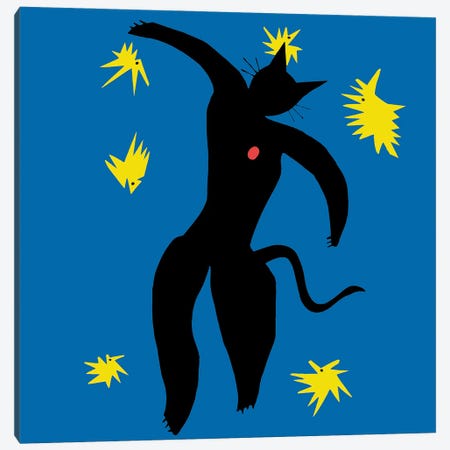 Matisse Cat Canvas Print #CDI3} by Chameleon Design, Inc. Canvas Art