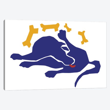 Matisse Dog Canvas Print #CDI4} by Chameleon Design, Inc. Canvas Print