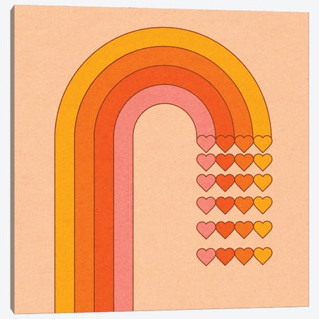 Sweetheart Rainbow Canvas Print #CDN100} by Circa 78 Designs Art Print