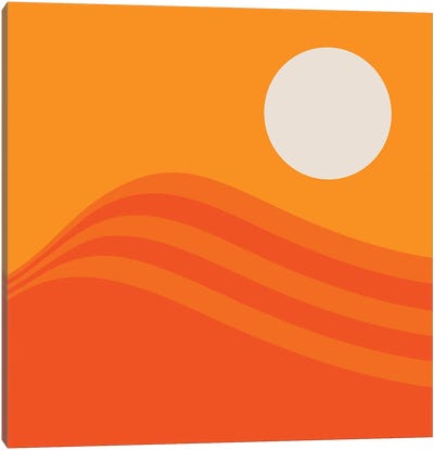 Swell - Orange Crush Canvas Art Print - Circa 78 Designs