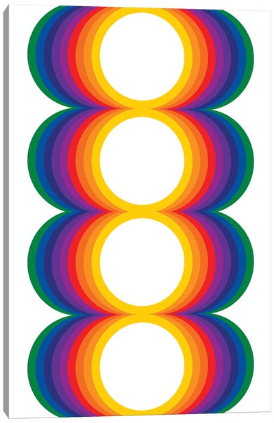 Rainbow Globes Canvas Art Print - Circa 78 Designs