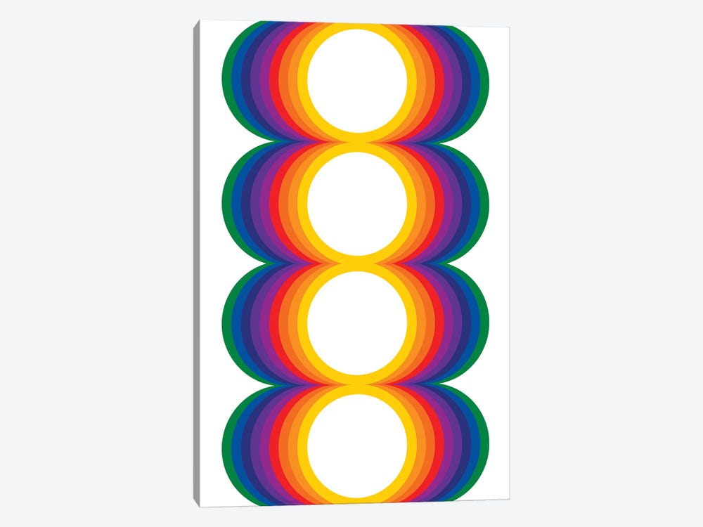 Rainbow Globes by Circa 78 Designs 1-piece Canvas Print