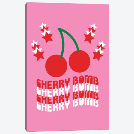 Cherry Bomb Canvas Print #CDN115} by Circa 78 Designs Canvas Art Print