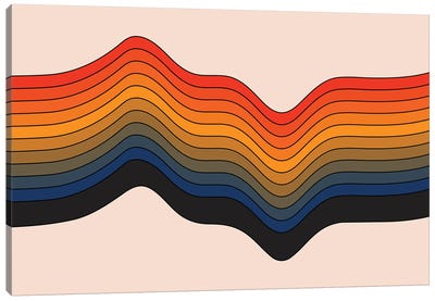 Highs And Lows Canvas Art Print - Stripe Patterns