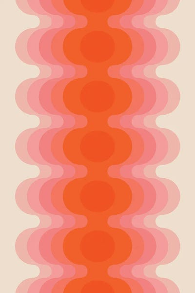 Vintage & Retro Bedroom: Strawberry Echo In by Circa 78 Designs