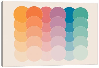 Boca Dots Canvas Art Print - Colorful Abstracts