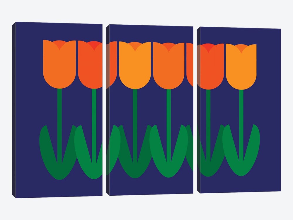 Tulips by Circa 78 Designs 3-piece Canvas Wall Art