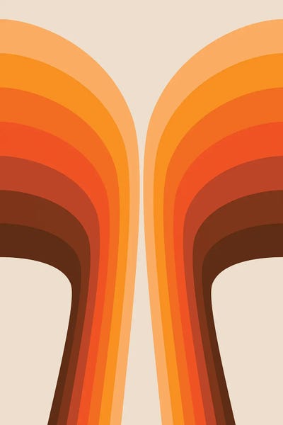 Linear Abstract: Golden Wing by Circa 78 Designs