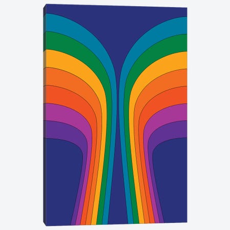 Rainbow Wing Canvas Print #CDN138} by Circa 78 Designs Canvas Art