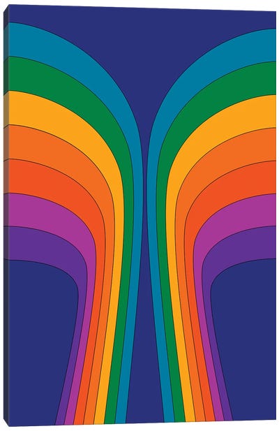 Rainbow Wing Canvas Art Print - Circa 78 Designs