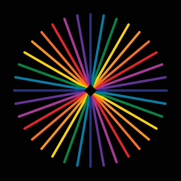 Colorful Abstracts: Spectrum Starburst by Circa 78 Designs