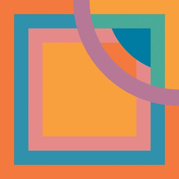 Retro Geo Abstracts: Boca Introspect by Circa 78 Designs