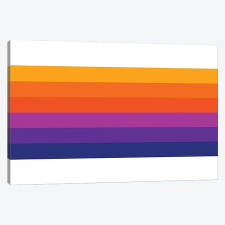Bright Rainbow Stripes Canvas Print #CDN141} by Circa 78 Designs Canvas Art Print