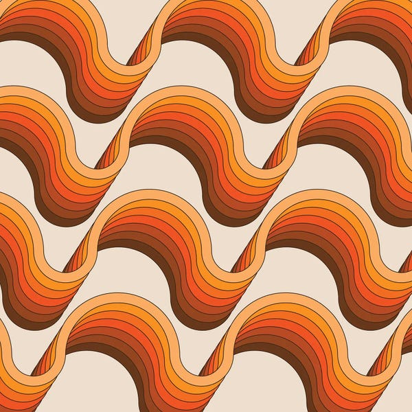 Abstract Shapes & Patterns: Golden Ribbons by Circa 78 Designs