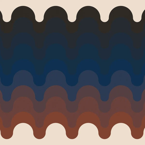 Abstract Shapes & Patterns: Julio Dusk by Circa 78 Designs