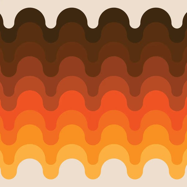 Retro Geo Abstracts: Julio Golden by Circa 78 Designs