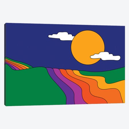 Rainbow River Canvas Print #CDN149} by Circa 78 Designs Canvas Print