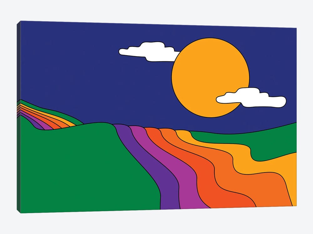 Rainbow River by Circa 78 Designs 1-piece Canvas Print