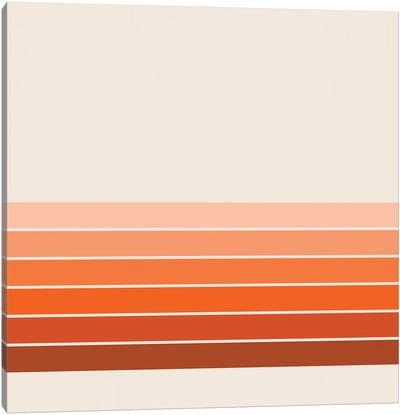 Red Rock Spring Stripes Canvas Art Print - '70s Aesthetic
