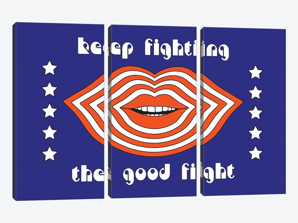 Keep Fighting by Circa 78 Designs 3-piece Canvas Art