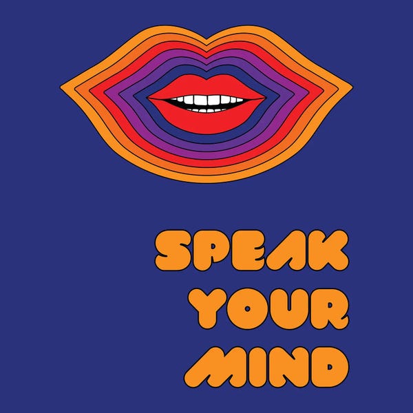 '70s Aesthetic: Speak Your Mind by Circa 78 Designs