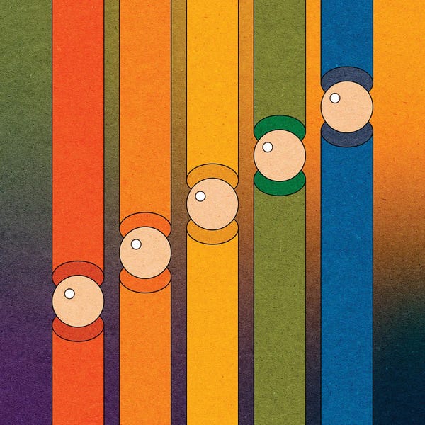 Colorful Abstracts: Tubes by Circa 78 Designs