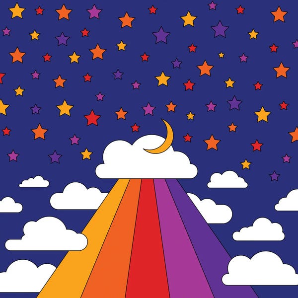 Rainbows: Starry Sky by Circa 78 Designs