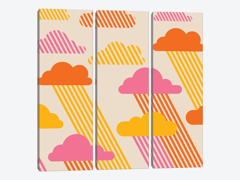 Pink Skies by Circa 78 Designs 3-piece Art Print