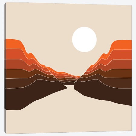 Desert Dusk Ravine Canvas Print #CDN27} by Circa 78 Designs Canvas Print