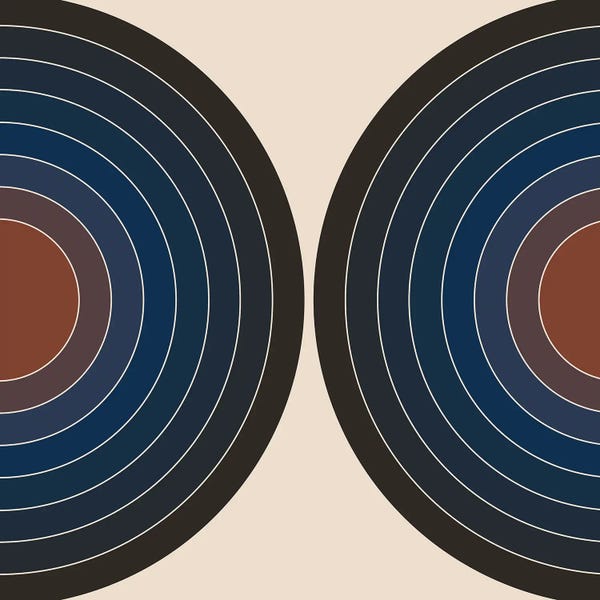 Circular Abstract: Dusk Sonar by Circa 78 Designs