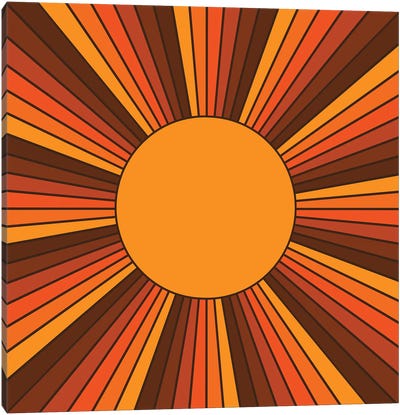 Golden Sunshine State Canvas Art Print - Sun Art