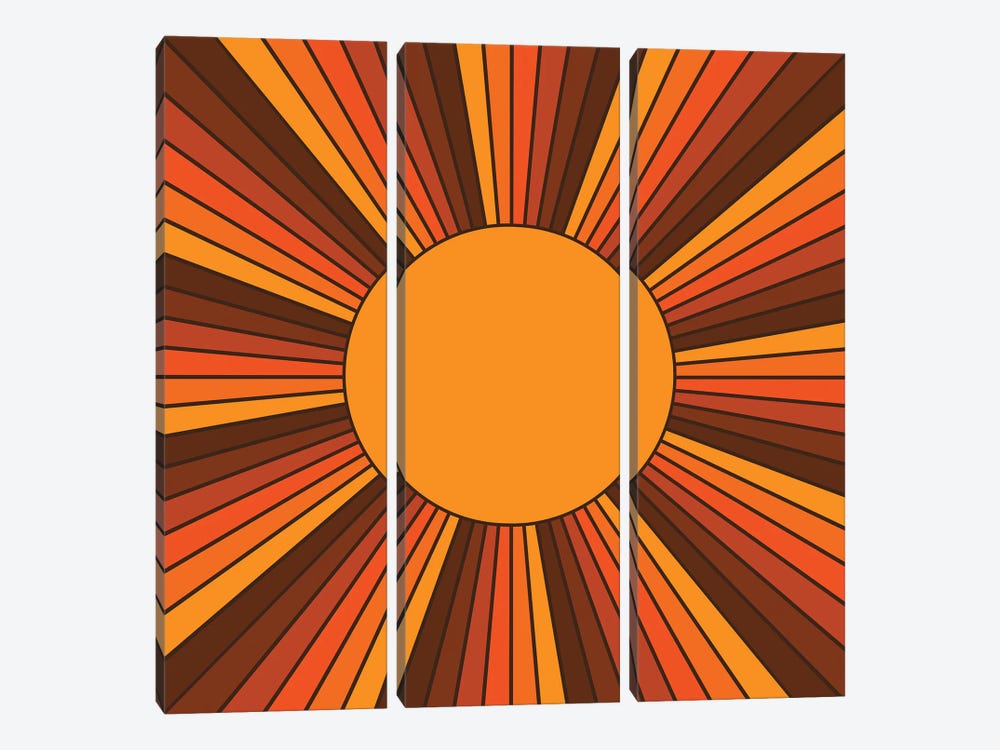 Golden Sunshine State by Circa 78 Designs 3-piece Canvas Art Print